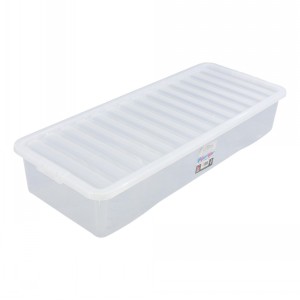 Wham Crystal Plastic Storage Box & Lid Size 15 (55 Litre)